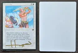 SIGNED MtG Magic Justin Hampton Artist Proof _ Legends _ RAPID FIRE _1/100 VHTF! - Image 1