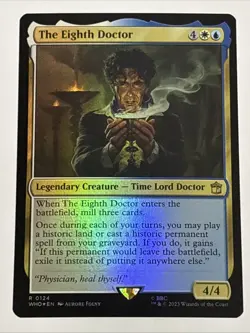 MTG Universes Beyond: Doctor Who The Eighth Doctor Foil 0124 NM Rare - Image 1