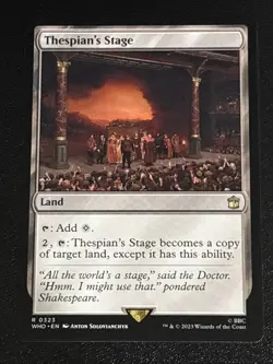 MTG Universes Beyond: Doctor Who Thespian's Stage 0323 NM Rare - Image 1