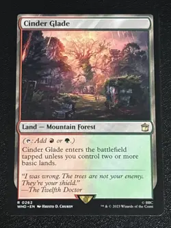 MTG Universes Beyond: Doctor Who Cinder Glade 0262 NM Rare - Image 1