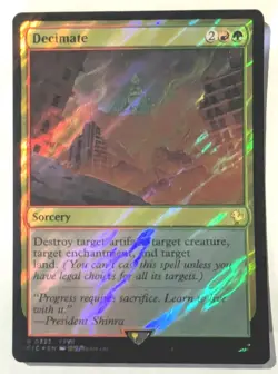Decimate (Surge Foil) Commander: Final Fantasy - MTG RARE - Image 1