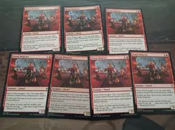 MTG 7 x Seven Dwarves Throne of Eldraine 5 Regular Common 2 Foil Common - Image 1