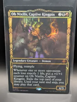 MTG - Ob Nixilis, Captive Kingpin - FOIL SHOWCASE - MAT #91 - Mythic - NM - Image 1