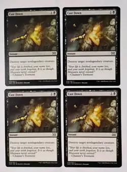 4x Cast Down MTG, Double Masters, Regular, LP - Image 1