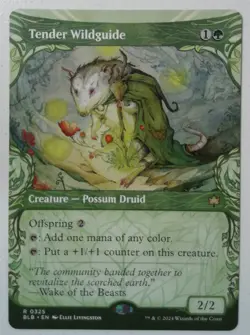 Tender Wildguide *Showcase Rare* Magic MtG x1 Bloomburrow - Image 1