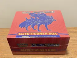 Pokemon TCG Zacian Sword and Shield Base ETB Elite Trainer Box Factory Sealed - Image 1