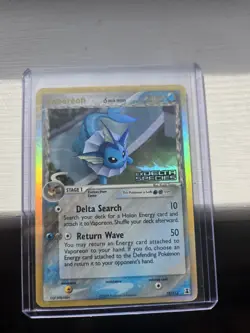 Pokemon TCG - Vaporeon 18/113 - Ex Delta Species Holo Rare - Image 1