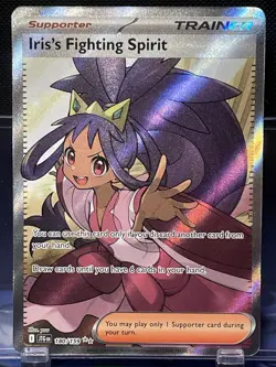 Pokemon Iris's Fighting Spirit Ultra Rare SV09: Journey Together 180/159 NM - Image 1