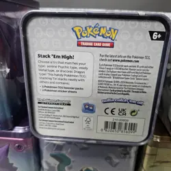 Pokemon TCG Stacking Tins 2024 Q1 x6 Display. Art Set Psychic Type. SEALED. - Image 5