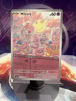 Milcery 152/142 Pokemon TCG Stellar Crown Illustration Rare Holo - Image 1