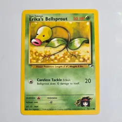2000 Pokemon Gym Heroes Erika's Bellsprout 76/132 Unlimited WotC VTG Common - Image 1