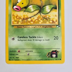 2000 Pokemon Gym Heroes Erika's Bellsprout 76/132 Unlimited WotC VTG Common - Image 3