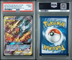 Pokemon Moltres & Zapdos & Articuno GX Hidden Fates ETB FA Promo SM210 PSA 9 - Image 5