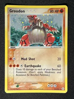 Groudon 102/101 Pokemon 2004 EX Hidden Legends-Secret Rare Holo -NM+ - Image 1