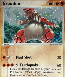 Groudon 102/101 Pokemon 2004 EX Hidden Legends-Secret Rare Holo -NM+ - Image 2
