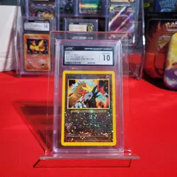 2001 Pokemon Entei Reverse Foil Holo 34 • CGC 10 GEM MINT 🌀 Swirl! - Image 1