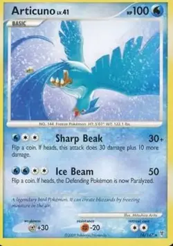 Pokemon TCG - Articuno - 16/147 - Rare - Platinum: Supreme Victors [Near Mint] - Image 1