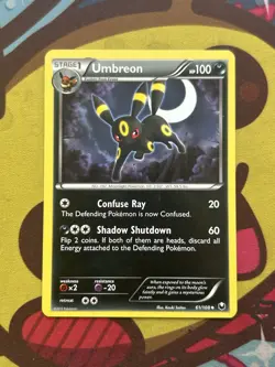 Pokemon Umbreon 61/108 - BW Dark Explorers - Non Holo - Excellent - Image 1
