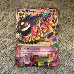 Pokemon M Gengar EX 35/119 XY Phantom Forces Ultra Rare Full Art Holo 220HP 2014 - Image 1