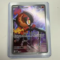 Charcadet Pokemon Center Stamp 022 Me02: Phantasmal Flames Holo English - Image 3