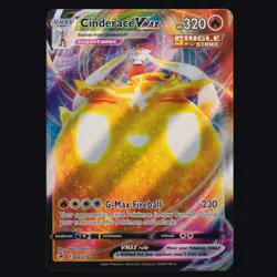 Cinderace VMAX 045/264 Fusion Strike Holo Rare VMAX Pokemon TCG NM - Image 1