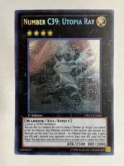 Number C39: Utopia Ray ORCS-EN040 Ghost Rare 1st Edition English Light Play - Image 1