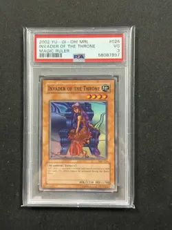 Invader of the Throne - 2002 Yu-Gi-Oh! Magic Ruler PSA 3 #026 VERY GOOD - Image 1