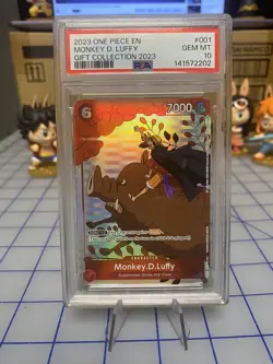 Monkey.D.Luffy (Gift Collection 2023) P-001 One Piece Promotion Cards Foil PSA10 - Image 1