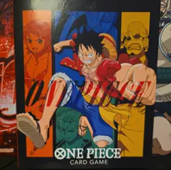 One Piece Pre Errata OP-01 complete base set English Nm with binder - Image 1