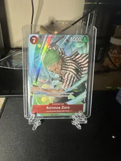 One Piece TCG English OP14-015 Roronoa Zoro Rare Alt Art Parallel - Image 1