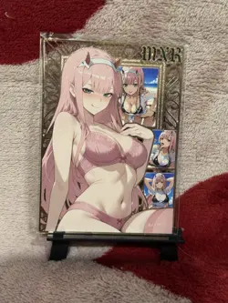 GODDESS STORY #154/200 ZEROTWO DARLING IN THE FRANXX GOLD METAL ANIME WAIFU CARD - Image 1
