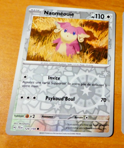 POKEMON AVENTURES ENSEMBLE CARD REVERSE HOLO CARTE 124/159 JTG FR EV09 MINT - Image 1