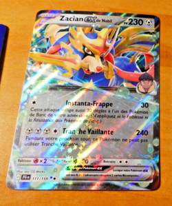 POKEMON AVENTURES ENSEMBLE CARD CARTE ZACIAN EX 111/159 JTG FR EV09 MINT 2025 - Image 1