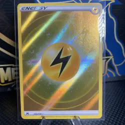 Pokemon - Lightning Energy Holo - 155/159 - SWSH Crown Zenith - Texture Card - Image 3