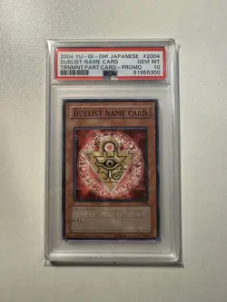 Yu-Gi-Oh! PSA 10 Duelist Name Card Millennium Puzzle 2004 - Image 1