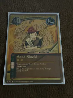 Naruto Sand Shield J-057 Super Rare Card Near Mint - Image 1