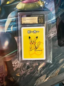 CGC Pristene 10 Pikachu Pokemon Playing Cards (JPN) “Old Maid” - Image 1