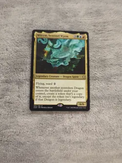 Magic the Gathering Miirym Sentinel Wyrm Card Near Mint Condition - Image 1