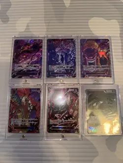 Five Elders Alt Art Red Text Set Carrying on His Will One Piece Card 6 Set Japan - Image 1