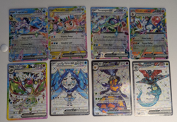 Lot -Assorted Terastallizing Pokemon TCG Cards Flygon Ogerpon, Dragapult, & more - Image 1