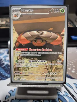 Pokemon TCG Crustle Full Art Card Destined Rivals 186/182 Mint Condition - Image 2