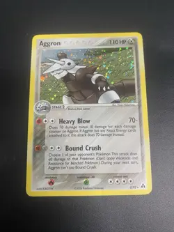 Aggron 2/92 Ex Legend Maker Pokemon TCG Card HOLO Rare Played Condition - Image 1