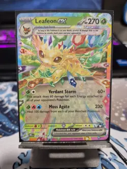 Pokemon TCG Leafeon EX Double Rare Prismatic Evolutions 2025 Card 006/131 - Image 1