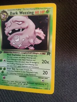 🔥👀Dark Weezing Pokemon Card WOTC Holo 1st Edition Team Rocket 14/82 NM - Image 3