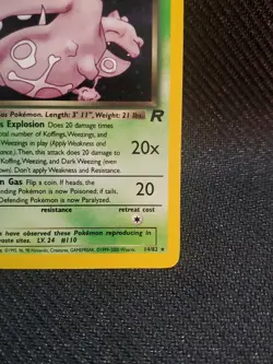🔥👀Dark Weezing Pokemon Card WOTC Holo 1st Edition Team Rocket 14/82 NM - Image 5