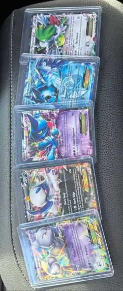 Pokemon TCG EX Lot of 5 Played Condition Cards - Image 1