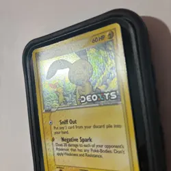 Minun 41/107 EX Deoxys Stamped Pokemon Card Reverse Holo Foil Rare HP - Image 3