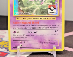 Pokemon Mew 53/108 Evolutions 2nd Place League Challenge NM Trophy Card - Image 3