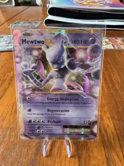 Pokemon Mewtwo EX 52/108-xy Evolutions Ultra Rare Holo Card LP Condition - Image 1