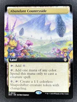 Abundant Countryside R 0042 Extended Art MTG: Lorwyn Eclipsed NM - Image 1